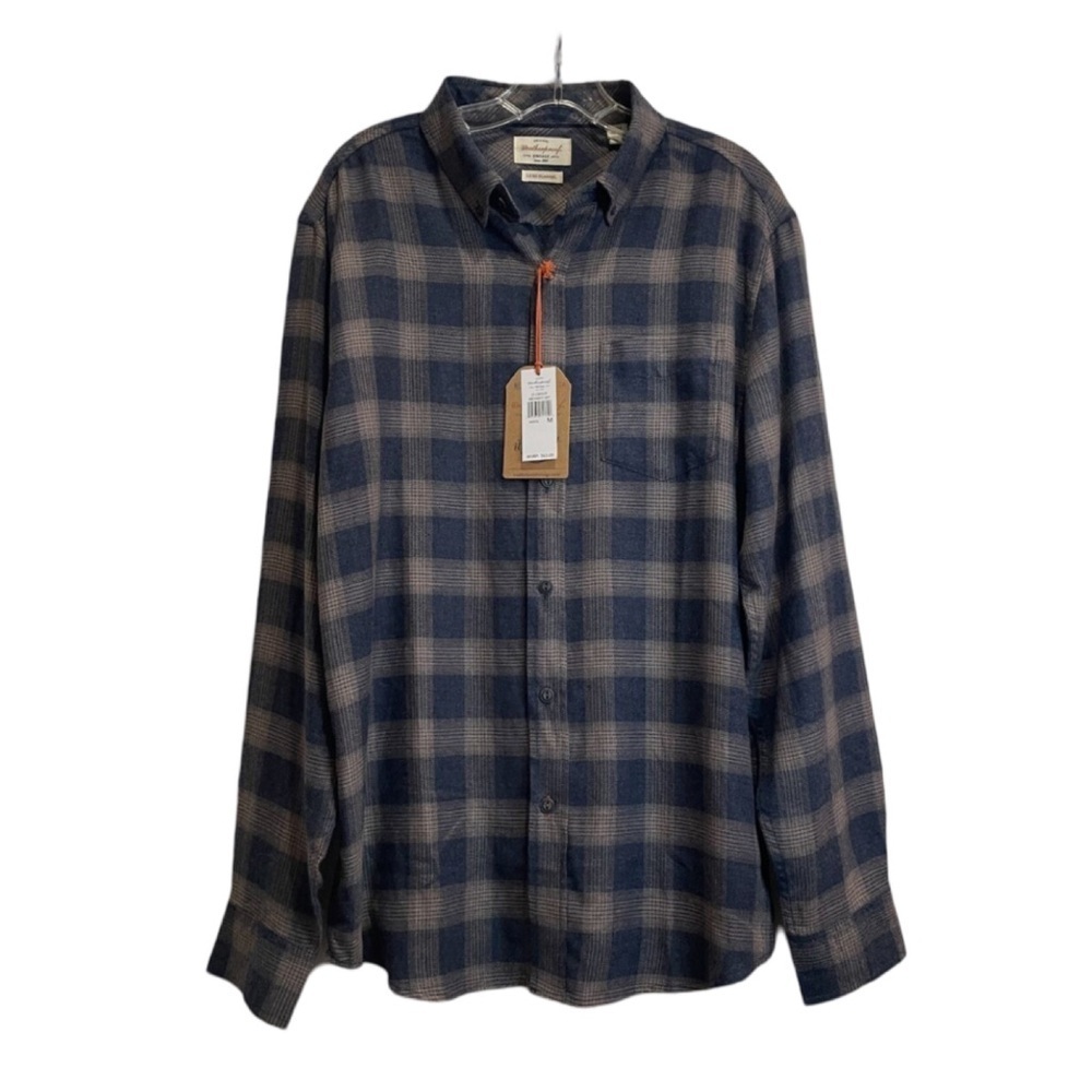 Weatherproof Vintage Long Sleeve Luxe Flannel Plaid Shirt NWT Size S